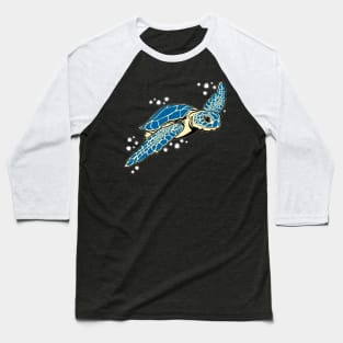 Light Yellow Sea Turtle Baseball T-Shirt